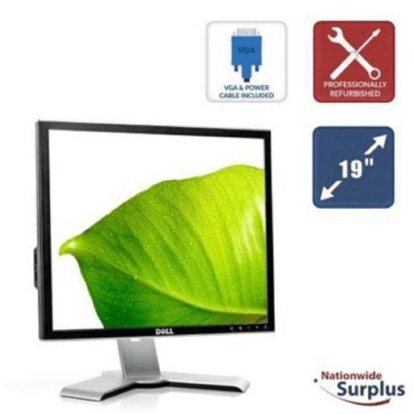 USED Dell 1908FP 19" flat panel monitor Rotates to Portrait or Landscape View (B - Picture 6 of 6
